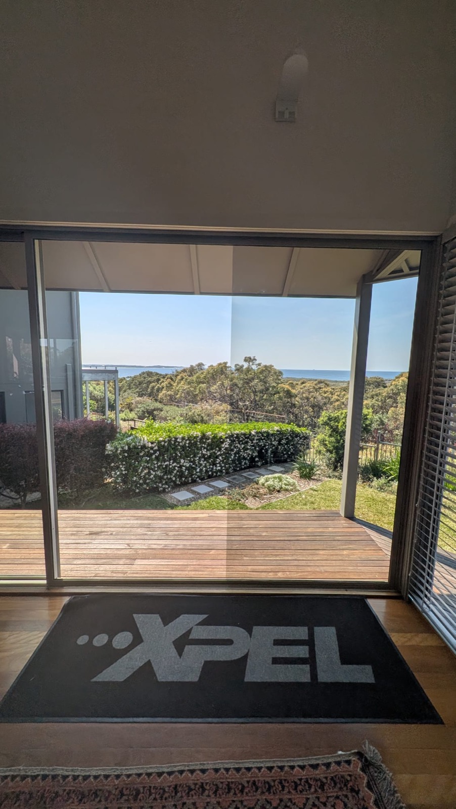 Living room glass fitted with Low-E insulation film